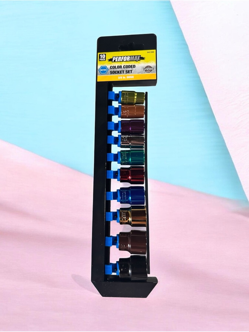 Performax metric Color Coded Socket Set - Multicolor 10 pc